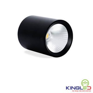 Đèn LED Ống Bơ KingLED Chiếu Rọi 15W Vỏ Đen OBR-15-D