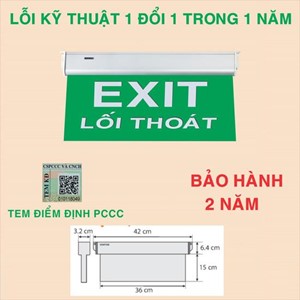 Đèn exit lối thoát 1 mặt Ketom KT650