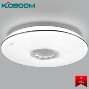 Đèn LED ốp trần đổi màu 24W hoa mẫu đơn OP-KS-TD-24-DM Kosoom
