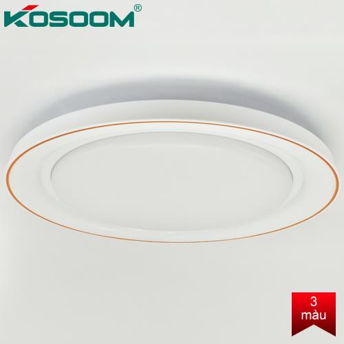 Đèn LED ốp trần Kosoom đổi màu Apolo viền cam OP-KS-APL-22/45-C-ĐM 